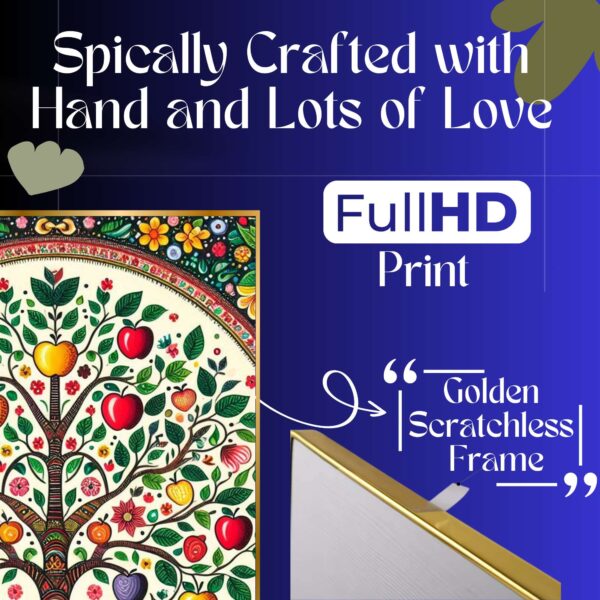 Set of Four Wall Paintings for Wall Dacoration Golden Framed Wall Paintings for Living Room & Bedroom Wall Art for Home Decoration & Office Wall Décor (13x10 inch CH-GD4-7) - Image 3